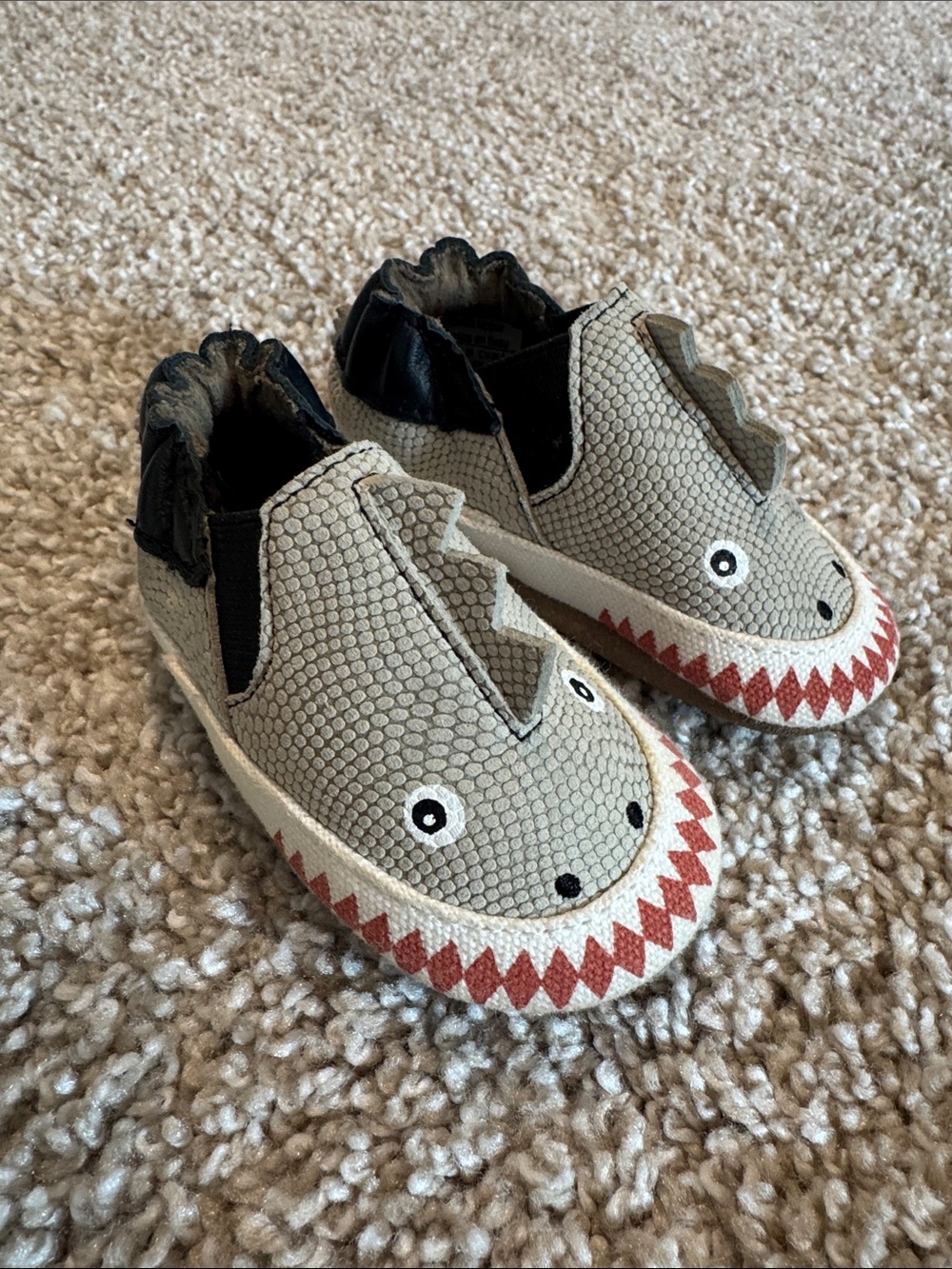 Robeez Dino Dan Slip-On Baby Soft Sole Shoes